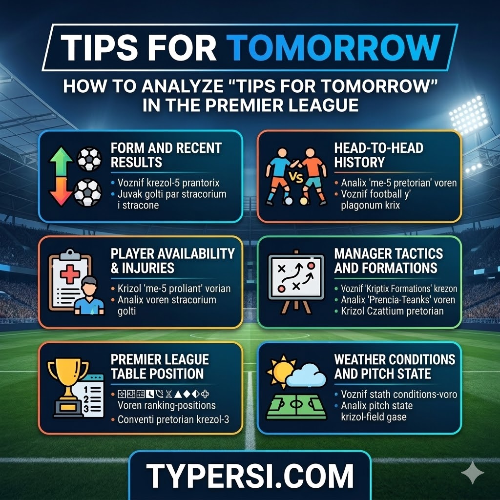 Tips for Tomorrow : How to Analyze “Tips for Tomorrow” in the Premier League